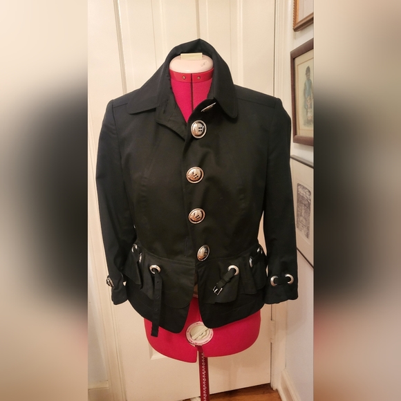 Black Per Se jacket sz 0 pants sz 2 full suit 2 pieces - Picture 3 of 6